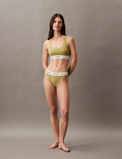 Calvin Klein Unlined Bralette Green XS Calvin Klein Unlined Bralette Green XS