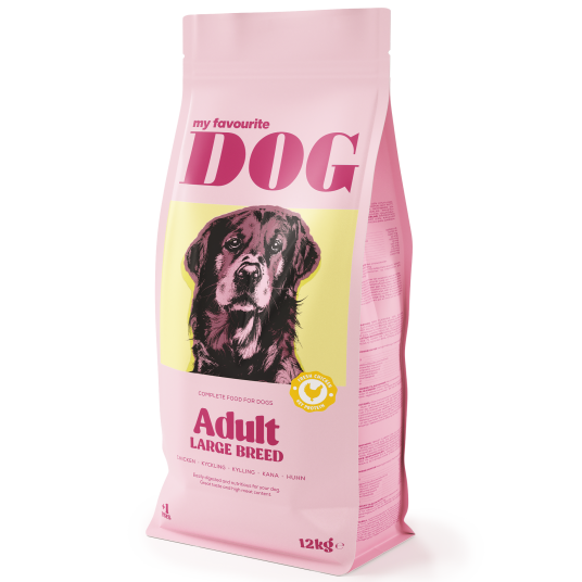Kylling hundemat stor rase 12 kg - My Favourite Dog