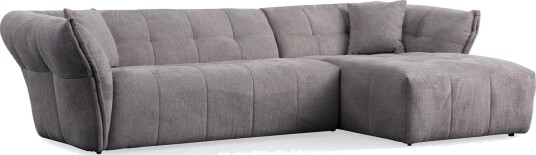 Azzo 4 seters Sofa med Divan Lysegrå Azzo 4 seters Sofa med Divan Lysegrå