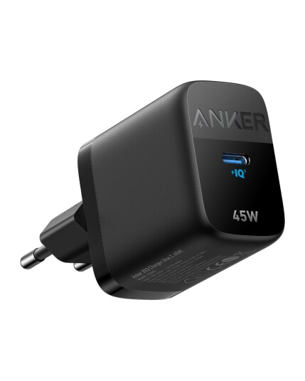 Anker 313 Wall Charger 45W USB-C - Black Anker 313 Wall Charger 45W USB-C - Black