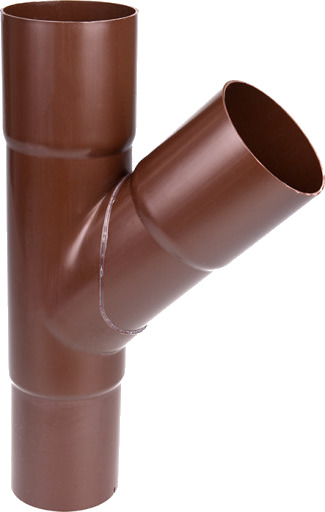 Plastmo grenrør Ø90x75mm 45° brun