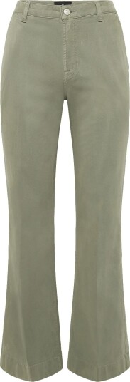 7 For All Mankind Modern Dojo Comfort Twill Ecru Khaki green 25 x 34
