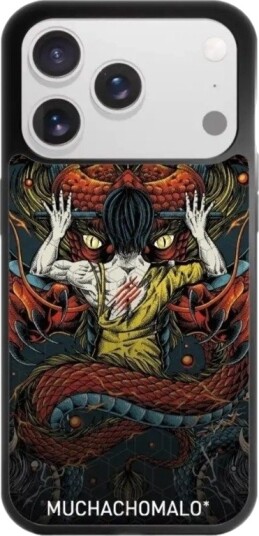 Phonecases3D iPhone 17 Pro Max Muchacho Malo 3D mobildeksel, svart
