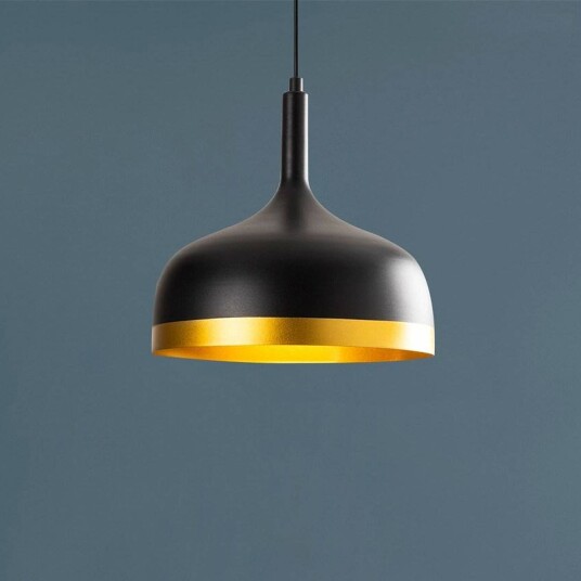 Opviq Sivani MR-826 hengelampe svart/gull metall Ø 30 cm