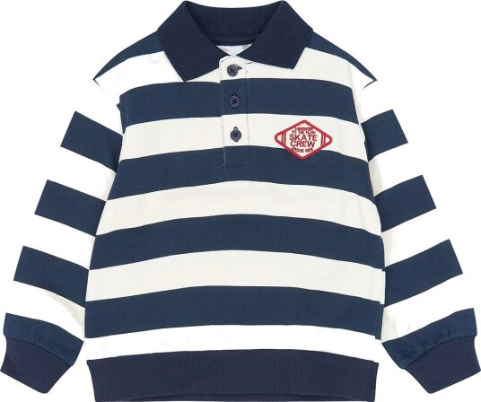 The New Collegegenser - Polo TnstYuki - Navy Blazer Striped - The New - 1½ år (86) - Collegegenser Blå Hvit Marineblå