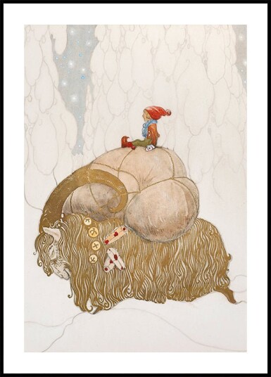 John Bauer   Julbocken Plakat Plakat / 100x150cm