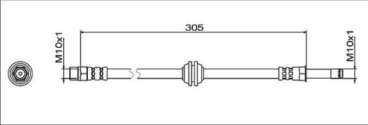 Bremseslange METZGER 4112065