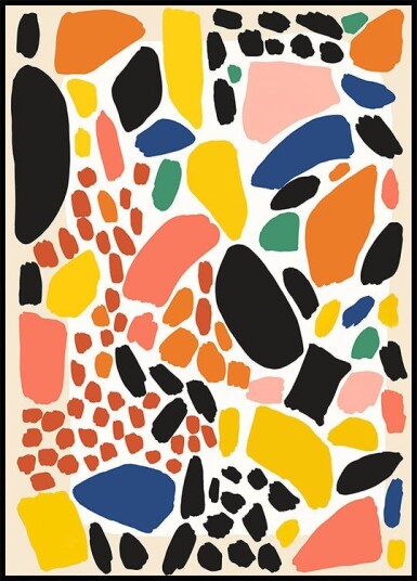 Colorful Fragments Plakat Plakat / 30x40cm