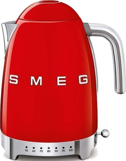 Smeg KLF04 1,7L Vannkoker med Justerbar Temperatur Rød 2400W