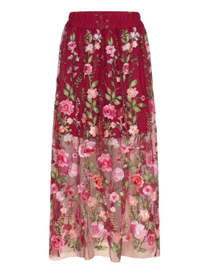 A View Fuschia Skirt Red 40