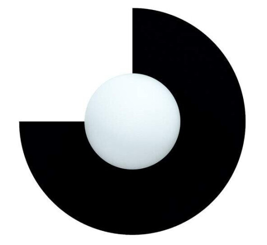Swedish Ninja - Candy Big Circle 270 S Vegglampe Ninja Black Swedish Ninja