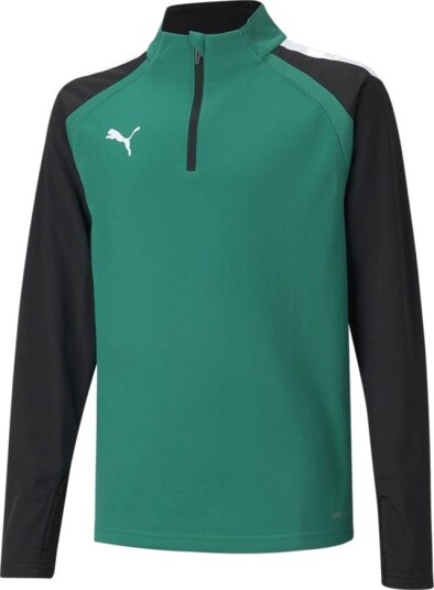 PUMA teamLIGA 1/4 glidelås Top Grønn/PUMA Svart Barn størrelse 152 cm