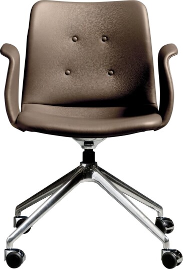 Sibast Furniture Bent Hansen Primum 4 stjerners Spisestol med Hjul Polert stål/Zenso 3 292