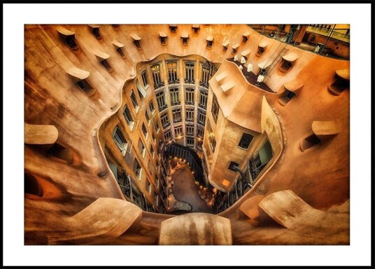 Casa Milà La Pedrera Barcelona. Plakat Plakat / 50x70cm