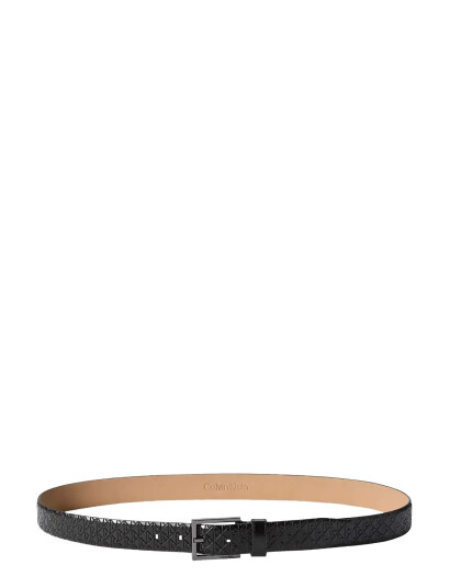 Calvin Klein Square Buckle Smooth 32Mm Fixed   Black   85