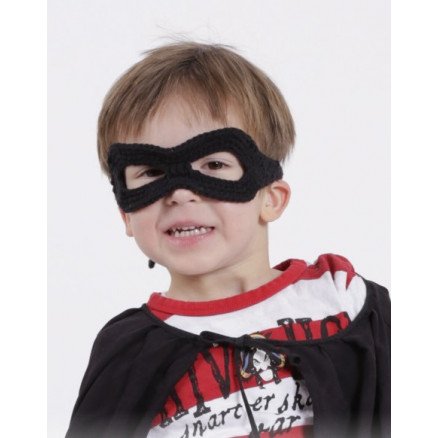 Drops Garnstudio Little Zorro by DROPS Design Maske Hekleoppskrift 