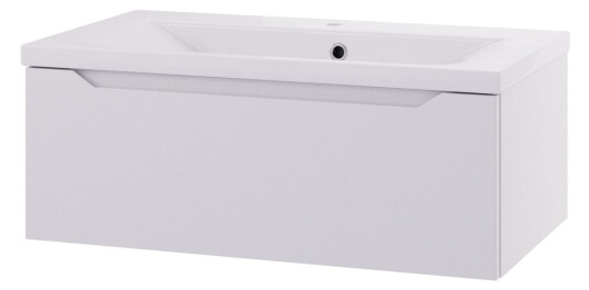 Linn Bad Emma D45 Servantskap med 1 Skuff Hvit / 80cm Linn Bad Emma D45 Servantskap med 1 Skuff Hvit / 80cm