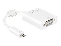 Delock Adapter HDMI Micro-D male > VGA female with Audio - VGA-adapter - 17 cm Delock Adapter HDMI Micro-D male > VGA female with Audio - VGA-adapter - 17 cm