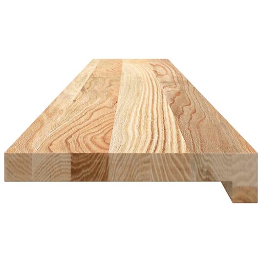 vidaXL Vinduskarmer 2 stk ubehandlet 120x20x2 cm heltre eik