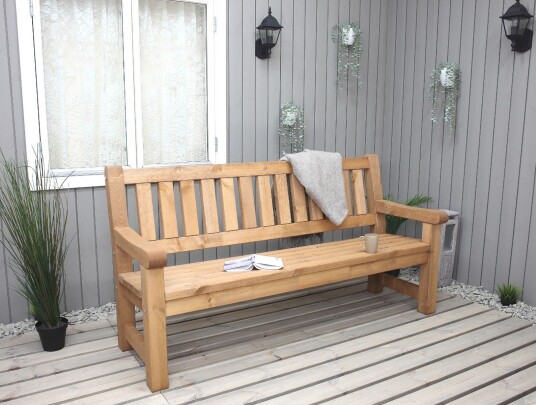 Hagebenk Grenen 184 cm