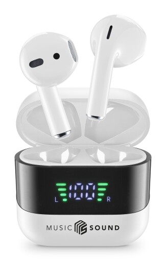 MusicSound SPARK TWS Ørepropper Hvit MusicSound SPARK TWS Ørepropper Hvit