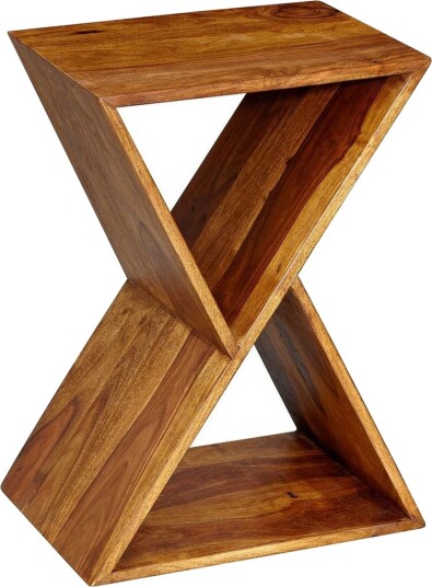 Sidebord Wohnling Heltre X-form med lagringsplass landstil - Sidebord Wohnling Heltre X-form med lagringsplass landstil -