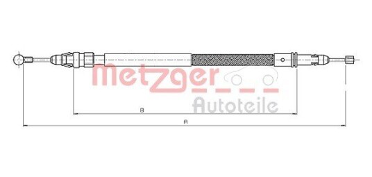 Bremsewire METZGER 12.0744 Bremsewire METZGER 12.0744