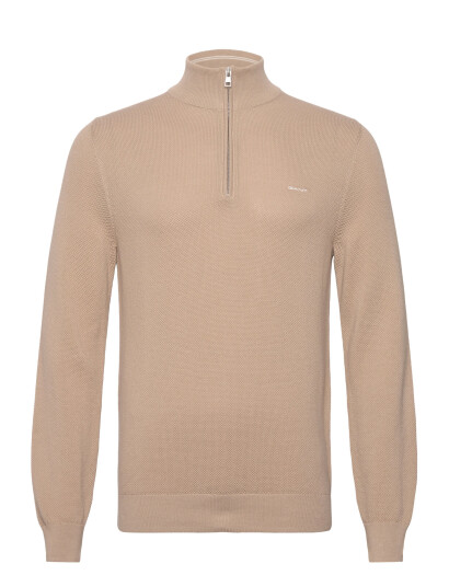GANT Cotton Pique Half Zip - M GANT Cotton Pique Half Zip - M