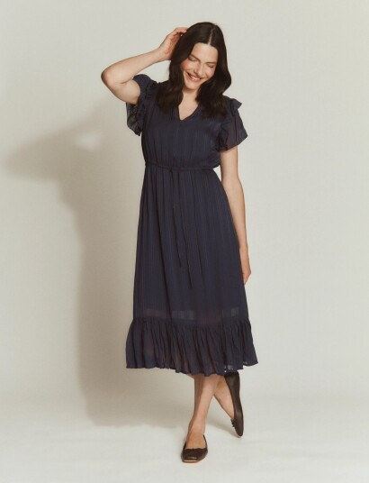 Rosemunde Rwgloria Ss Midi Dress Navy 44