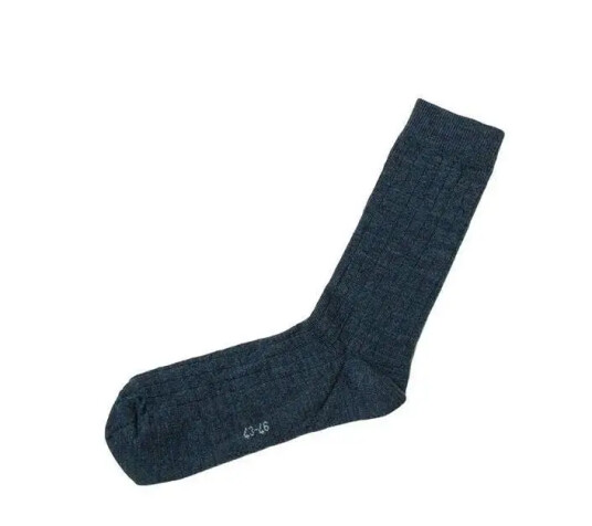 Denimbla fargede ullsokker i myk merinoull | Joha | Barn | Denim mela | storrelse 23/26 | 76% Ull, 22% Polyamid og 2% elastan til