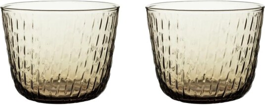 Marimekko Syksy drikkeglass 2dl 2-pack Brown