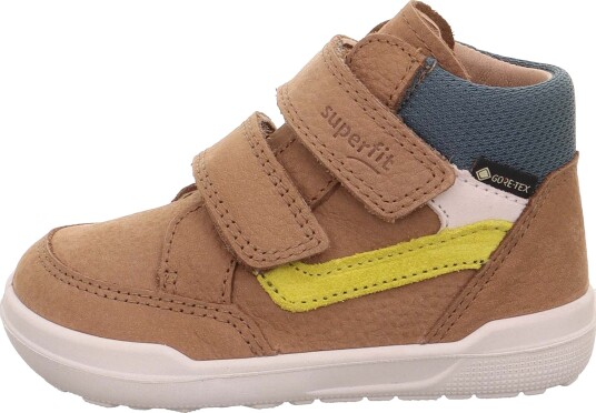 Superfit Superfree 2.0 Barefoot GTX Vanntette Mid Sneakers, Brown/Blue, 27