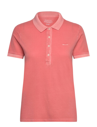 GANT Sunfaded Ss Pique Polo - Coral - S