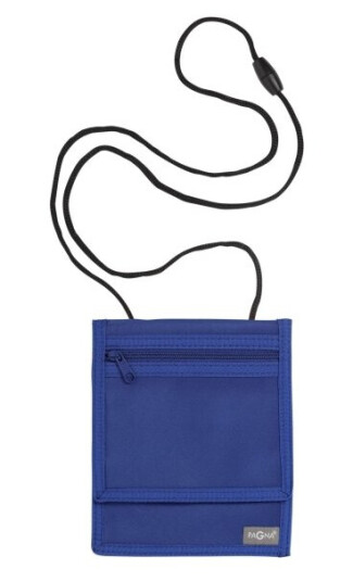 Pagna 99508-06, Baklomme, Forlomme, Glidelåslomme, 2 Lommer, Blå, Monokromatisk, Nylon