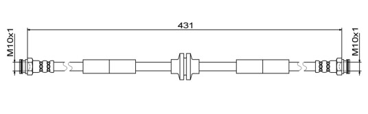 Bremseslange METZGER 4111804