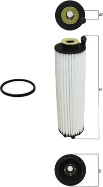 Oljefilter MAHLE OX 1366D