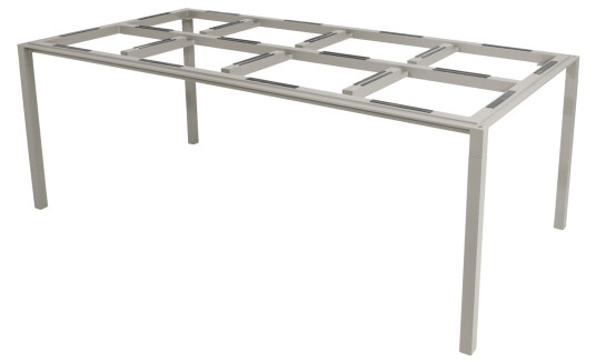 Cane-line Pure spisebordunderstel Taupe 200x100 cm Natur