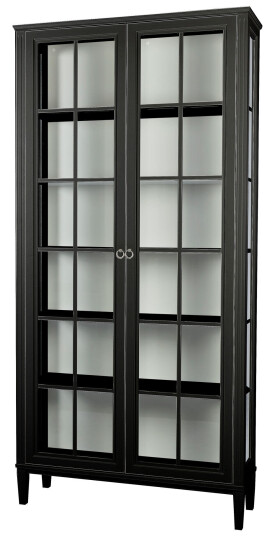 Englesson - Stockholm 2.0 Black 534bg2 - Skap Og Vitrineskap - Tre Farget,Svart - Glass/mdf/tre