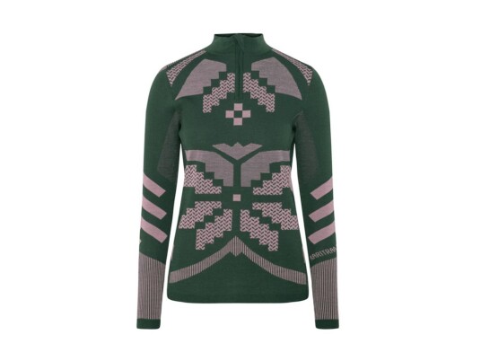 Kari Traa Faith Half Zip langermet trøye merino grønn dame Kari Traa Faith Half Zip langermet trøye merino grønn dame