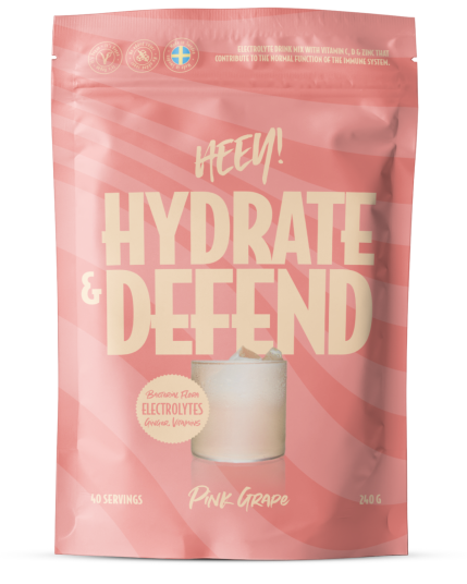 Heey! Hydrate & Defend Electrolytes+Probiotic Pink Grape 240g