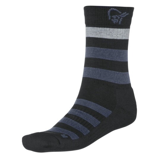 Norrøna Falketind Mid Weight Merino Socks Caviar 43-45, Caviar