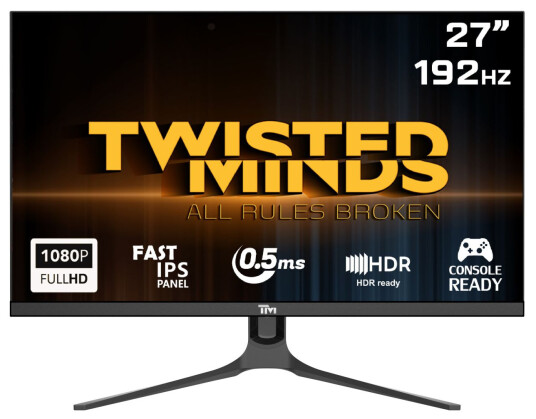 Twisted Minds Supreme Series Flat Skjerm 27" FHD 192Hz Twisted Minds Supreme Series Flat Skjerm 27" FHD 192Hz