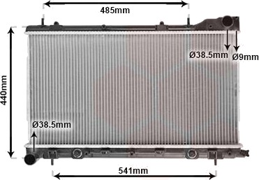VAN WEZEL 51002054 Radiator motorkjøling