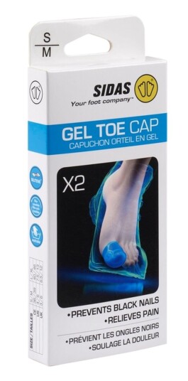 Sidas Gel Toe Caps 2-p Blå S/M