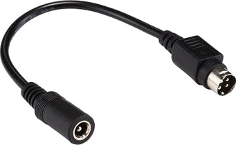 4-pinners mini DIN til 5.5x2.5mm likestrømadapterkabel 4-pinners mini DIN til 5.5x2.5mm likestrømadapterkabel