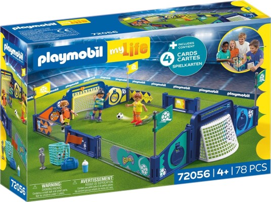 Playmobil Fotballarena Actionfylt Kamp Med Spillere Og Mål 72056