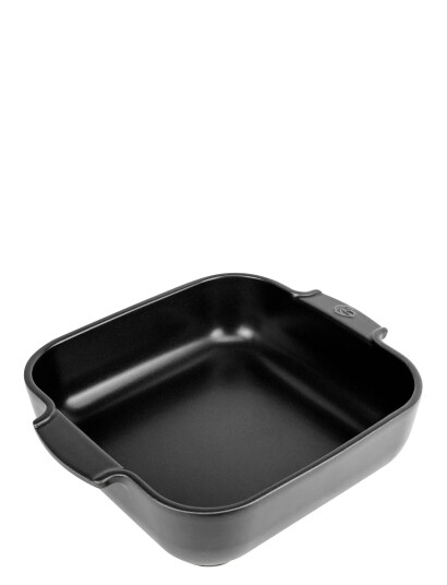 Peugeot Appolia Firkantet Ovnfad 28 Cm Satin Sort   Black   28 CM