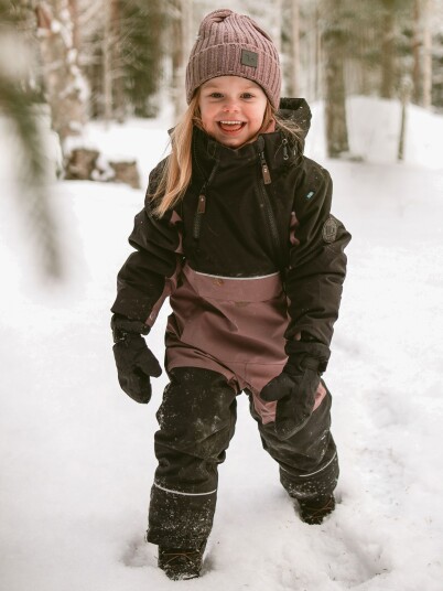 Lindberg Anorak Winter Baby Overall Dusty Mauve Dusty Mauve 98