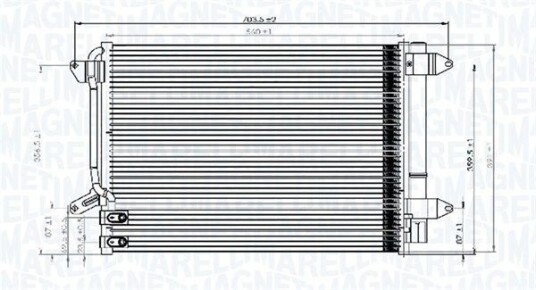 Kondensator MAGNETI MARELLI 350203845000 Kondensator MAGNETI MARELLI 350203845000