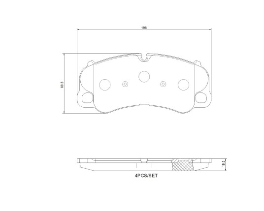 Bremseklosser BREMBO P 65 054